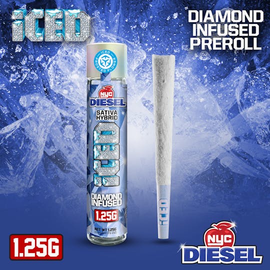 ICED - Infused Preroll - 1.25g - NYC Diesel - 1