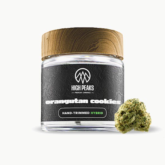 High Peaks - Orangutan Cookies: Hand-Trimmed Flower | Hybrid | 3.5g - 1