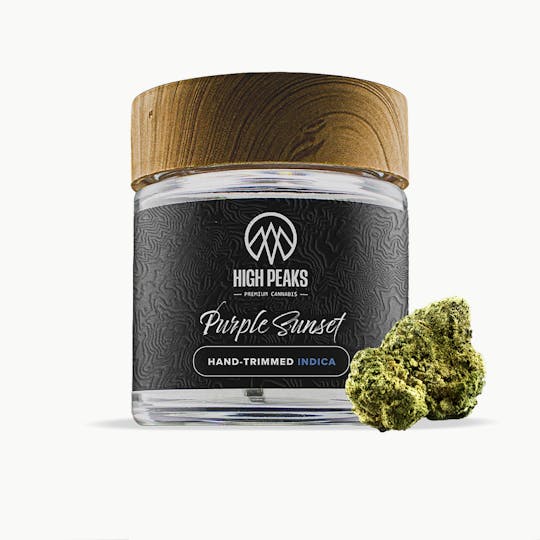 High Peaks - Purple Sunset: Hand-Trimmed Flower | Indica | 3.5g - 1