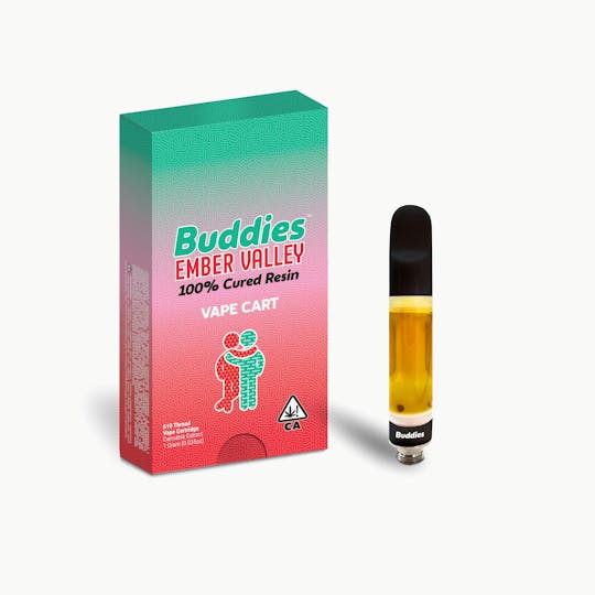 Buddies Brand - Buddies x Ember Valley Cured Resin Riff OG 1g Vape Cart (I) - 1