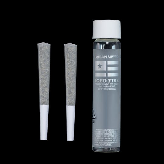 American Weed Co. - Iced Fire Sativa - Mountain Express - 0.75g THCa Infused PR 2PK (1.5g) CA - 1