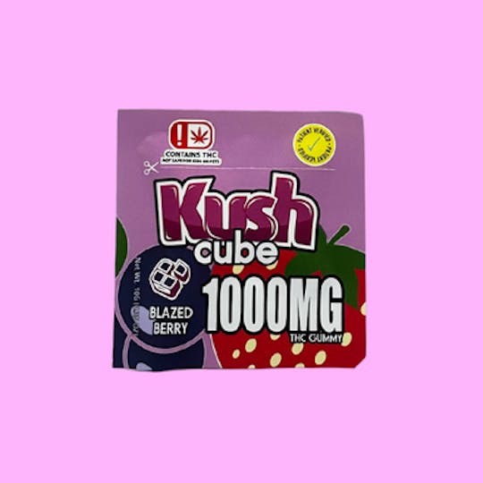 710Trading - Kush Cube -SINGLE- 1000mg THC - Blazed Berry - 1