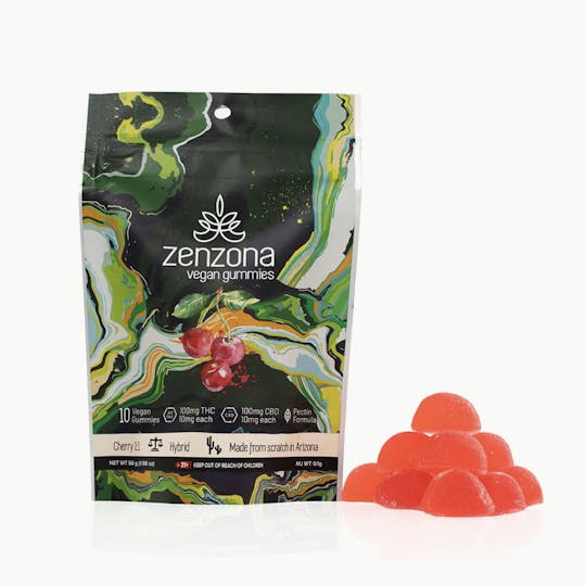 zenzona - 1:1 Cherry (100mg THC/100mg CBD) - 1