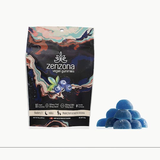 zenzona - 2:1 Blueberry - Indica (100mg THC/50mg CBD) - 1
