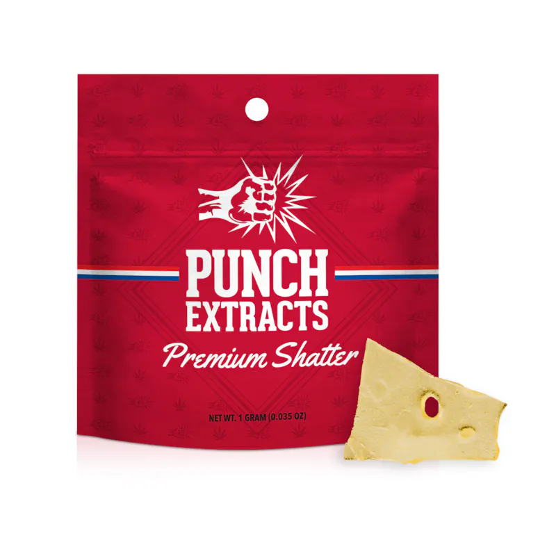 Punch Edibles Runtz BHO Shatter (1g) concentrate