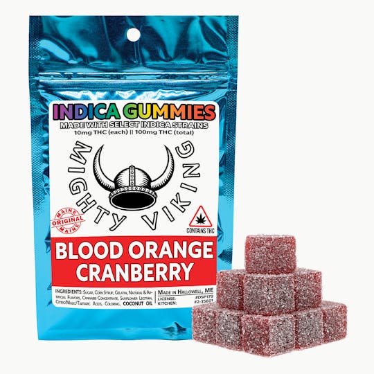 Mighty Viking - Mighty Viking 10mg INDICA Gummies - Blood Orange Cranberry - 1