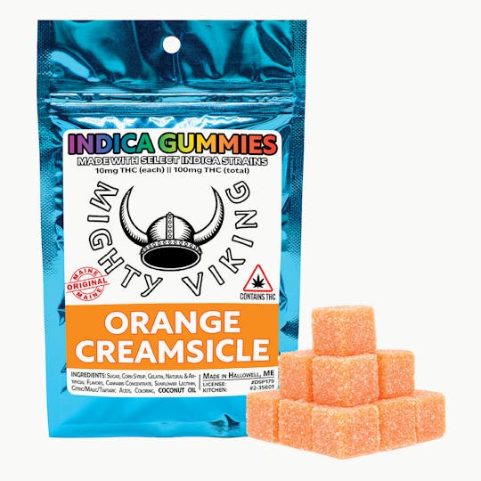 Mighty Viking - Mighty Viking 10mg INDICA Gummies - Orange Creamsicle - 1