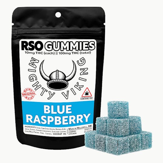 Mighty Viking - Mighty Viking 10mg RSO Gummies - Blue Raspberry - 1