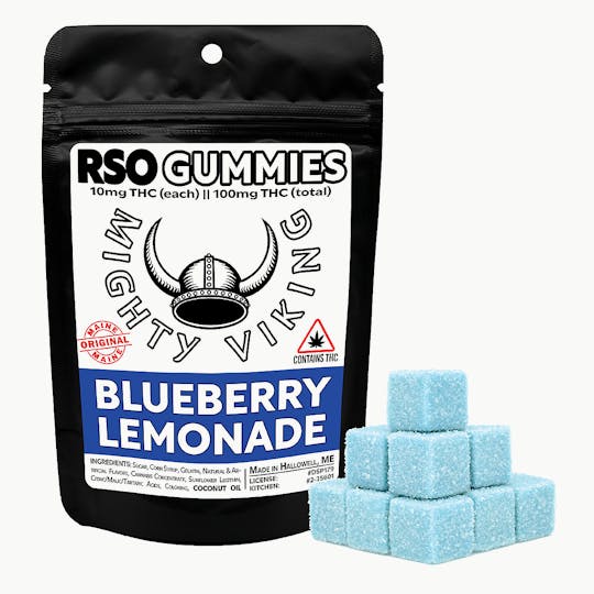 Mighty Viking - Mighty Viking 10mg RSO Gummies - Blueberry Lemonade - 1