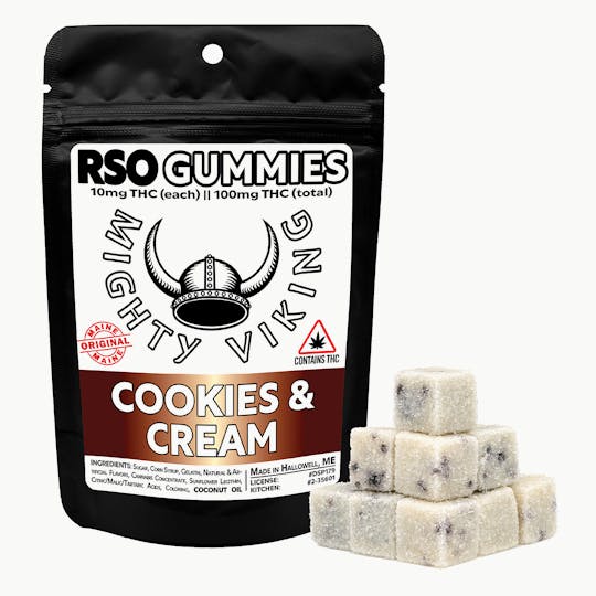 Mighty Viking - Mighty Viking 10mg RSO Gummies - Cookies & Cream - 1