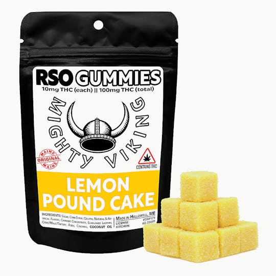 Mighty Viking - Mighty Viking 10mg RSO Gummies - Lemon Pound Cake - 1