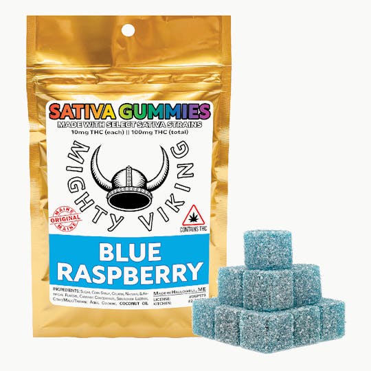 Mighty Viking - Mighty Viking 10mg SATIVA Gummies - Blue Raspberry - 1