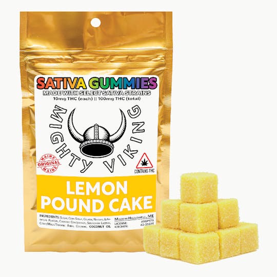 Mighty Viking - Mighty Viking 10mg SATIVA Gummies - Lemon Pound Cake - 1