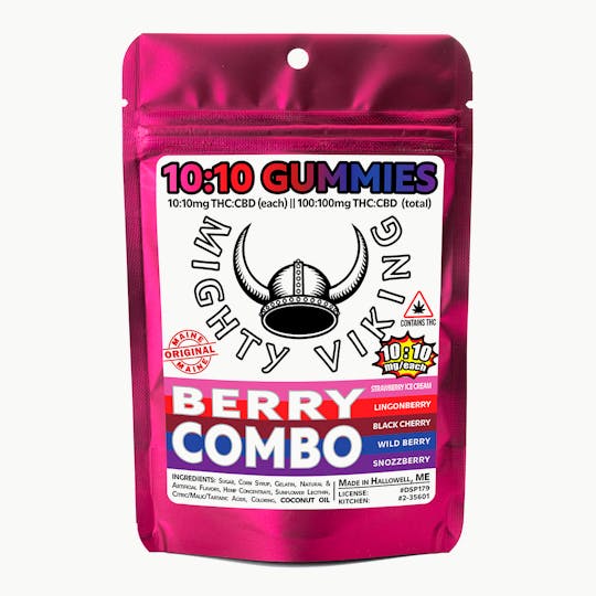 Mighty Viking - Mighty Viking 10:10 THC:CBD Gummies - Berry Combo - 1