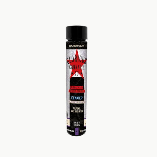Glorious Cannabis Company - Blackberry Gelato 1G | Bubble Hash Infused Pre-roll | Glorious Cannabis Co. - 1