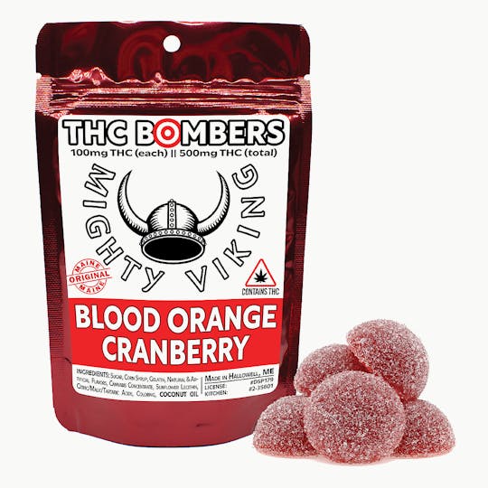 Mighty Viking - Mighty Viking 100mg THC Bombers - Blood Orange Cranberry - 1