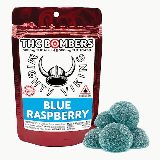 Mighty Viking - Mighty Viking 100mg THC Bombers - Blue Raspberry - 1