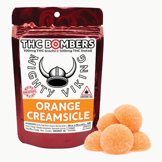 Mighty Viking - Mighty Viking 100mg THC Bombers - Orange Creamsicle - 1