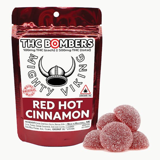 Mighty Viking - Mighty Viking 100mg THC Bombers - Red Hot Cinnamon - 1