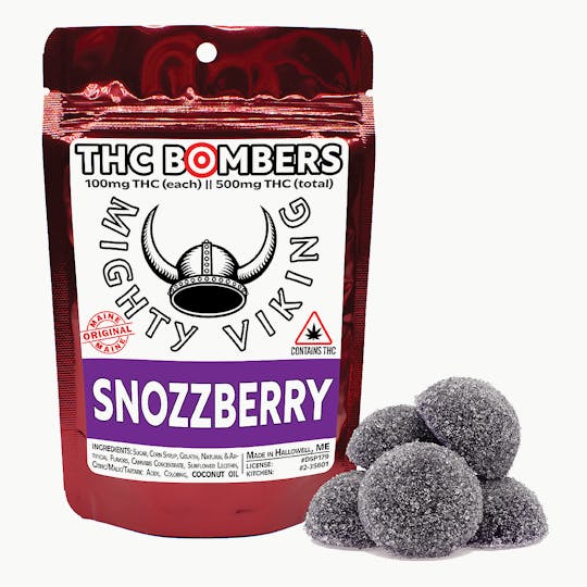 Mighty Viking - Mighty Viking 100mg THC Bombers - Snozzberry - 1