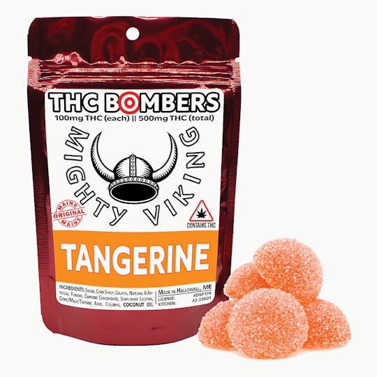 Mighty Viking - Mighty Viking 100mg THC Bombers - Tangerine - 1