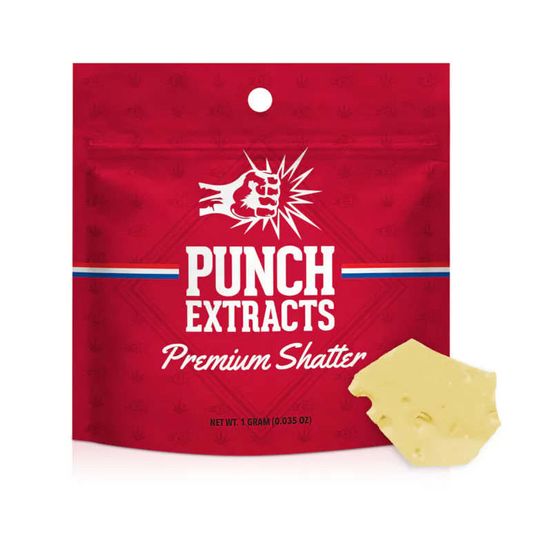 Punch Edibles Limon Azul BHO Shatter (1g) concentrate