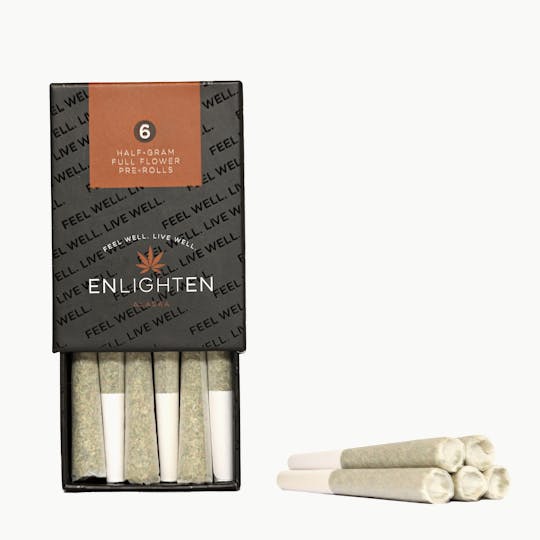 Enlighten - Blue Dream + Grape Gas .5g Pre-Rolls - 6 Pack - 1