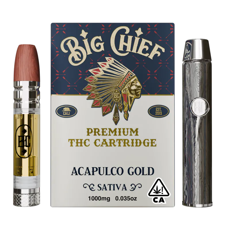 Big Chief Acapulco Gold Cartridge & Battery 1g cartridge