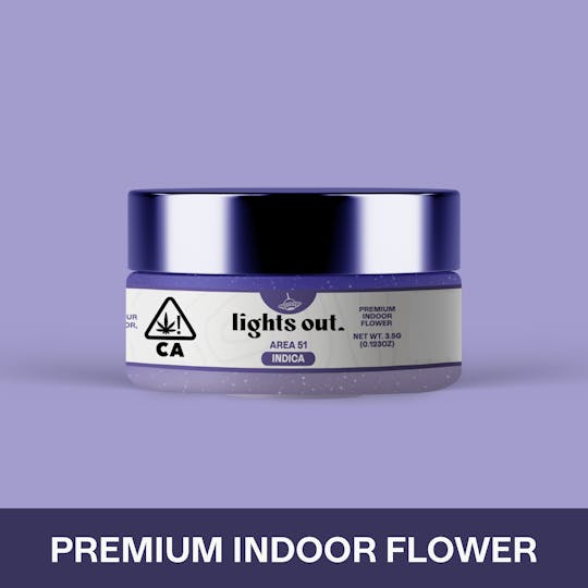 Lights Out - Area 51 (Indica) Flower 3.5g - 1