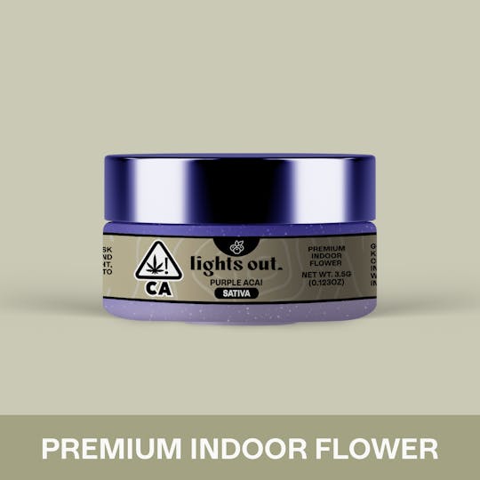 Lights Out - Purple Acai (Sativa) Flower 3.5g - 1