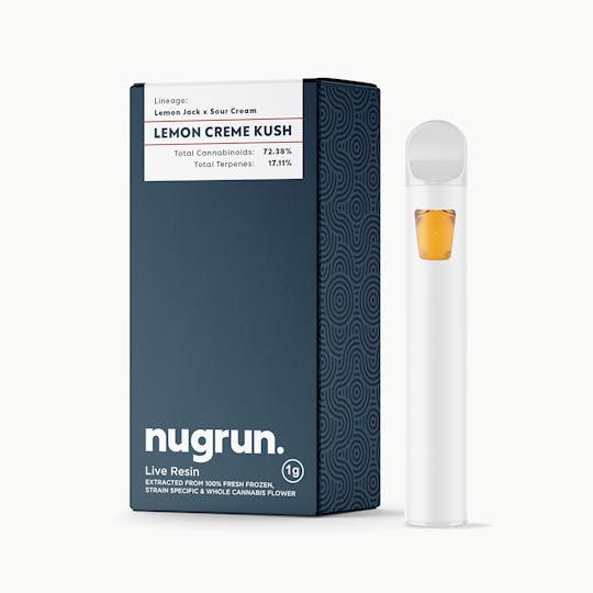 nugrun. - Live Resin 1G All-In-One | Lemon Créme Kush - 1