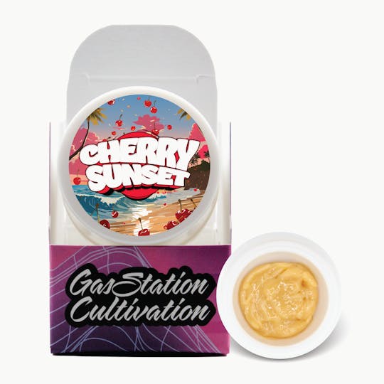 Gas Station Cultivation - Cherry Sunset Cured Resin Badder 3.5g - 1