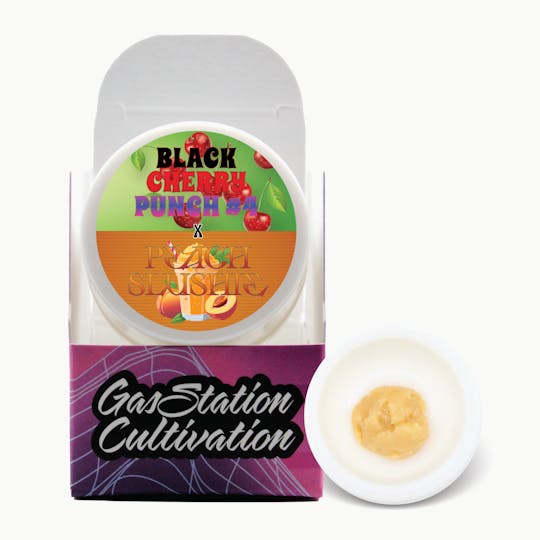 Gas Station Cultivation - Black Cherry Punch #4 x Peach Slushie Cured Resin Badder 1g - 1