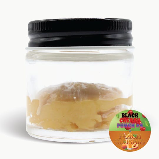 Gas Station Cultivation - Black Cherry Punch #4 x Peach Slushie Cured Resin Badder 14g Baller Jar - 1