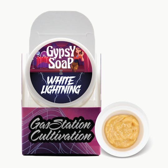 Gas Station Cultivation - Gypsy Soap x White Lightning Cured Resin Badder 3.5g - 1
