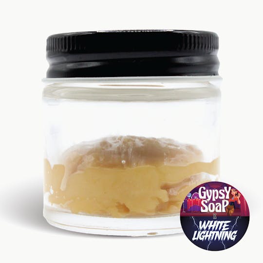 Gas Station Cultivation - Gypsy Soap x White Lightning Cured Resin Badder 14g Baller Jar - 1