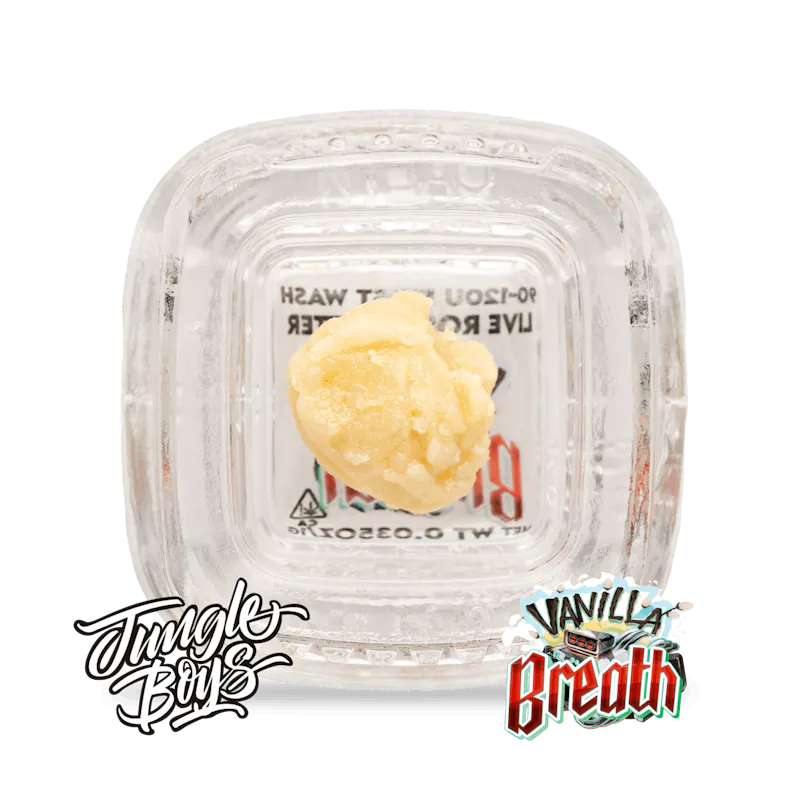 Jungle Boys Vanilla Breath - .5g 90-120u 1st Wash Live Rosin Batter concentrate