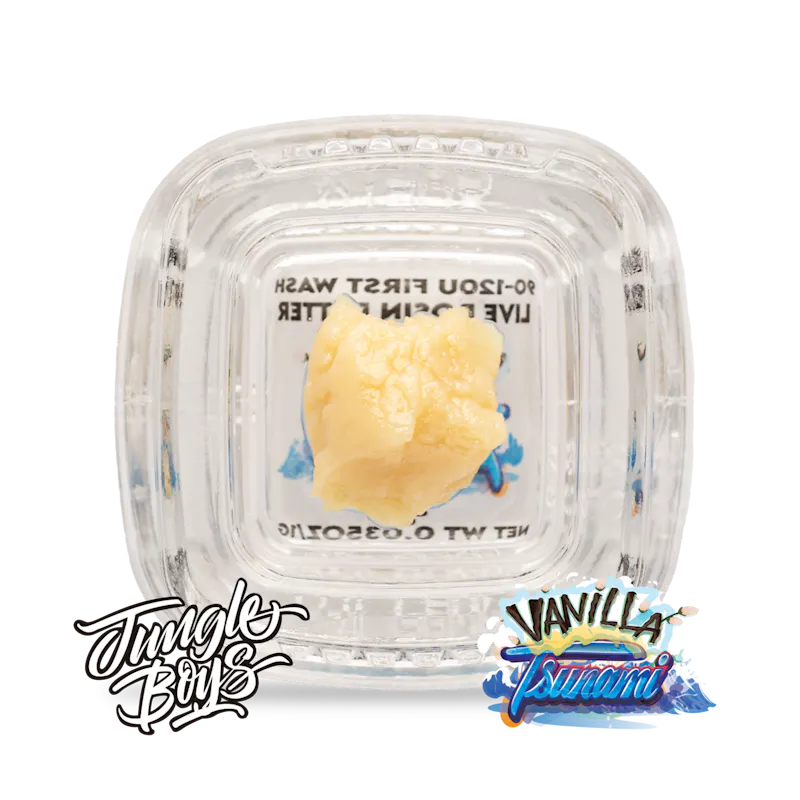Jungle Boys Vanilla Tsunami - .5g 90-120u 1st Wash Live Rosin Batter concentrate