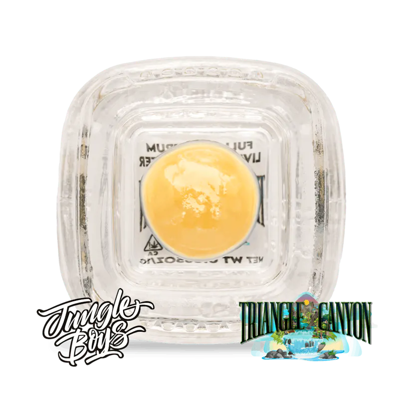 Jungle Boys Triangle Canyon - 1g Full Spectrum Live Rosin Batter concentrate