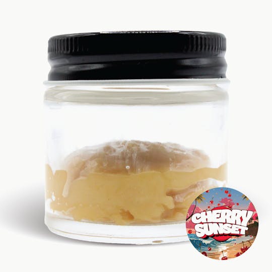 Gas Station Cultivation - Cherry Sunset Cured Resin Badder 14g Baller Jar - 1