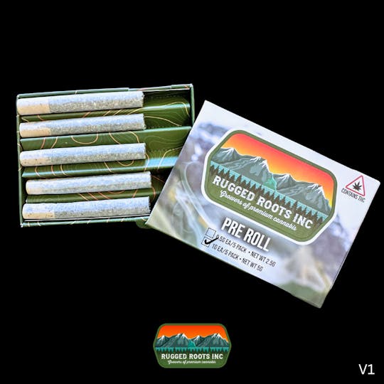 Rugged Roots - Rugged Roots | Edo G 1g Pre Roll 5 Pack 5g - 1