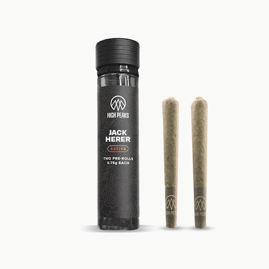 High Peaks - Jack Herer | Sativa | 2-Pack Pre-Rolls | 0.75g Each | 23% THC - 1