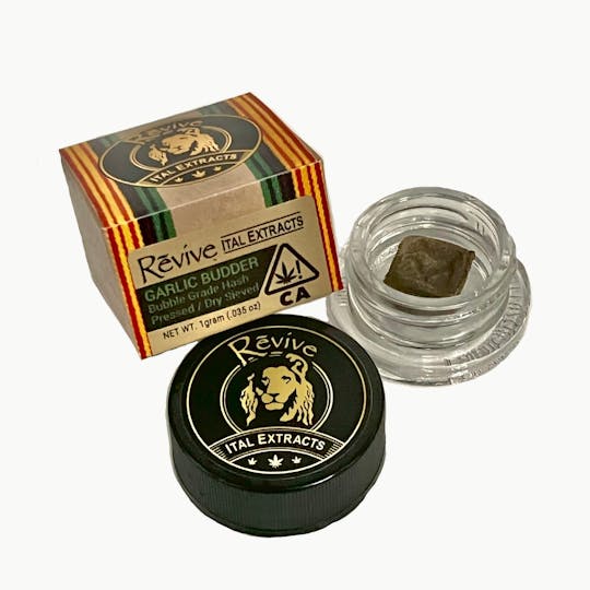 Revive Pure Life - Garlic Budder Bubble Grade Hash / Pressed / Dry Sieved (1g) - 1