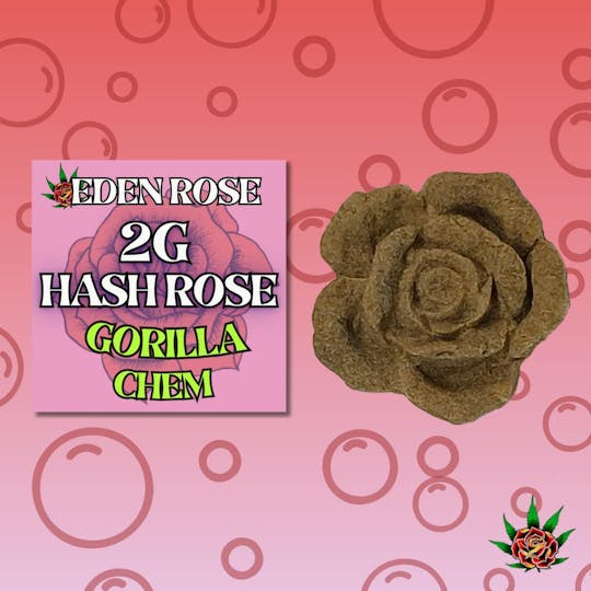 Eden Rose Processing - Eden Rose Bubble Hash Rose 2g - Gorilla Chem (Sativa) - 1