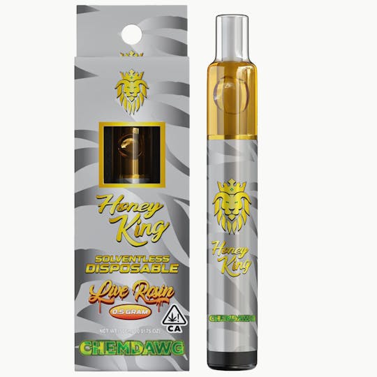 Honey King - Honey King 0.5G Live Rosin Disposable - CHEMDAWG - 1
