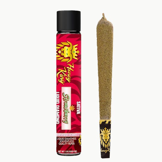 Honey King - Honey King 1.5G Liquid Diamond Infused Pre-Roll - STRAWBERRY - 1