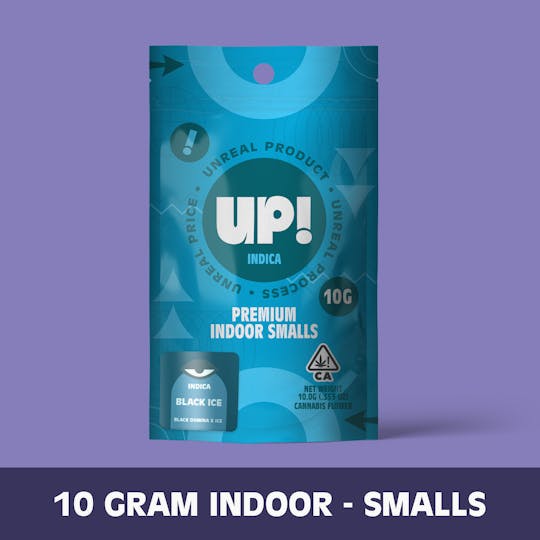 UP! - Black Ice (Indica) Premium Indoor Smalls 10g - 1