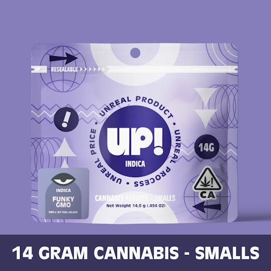 UP! - Funky GMO (Indica) Cannabis Smalls 14g - 1
