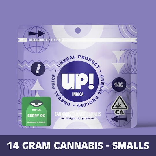 UP! - Berry OG (Indica) Cannabis Smalls 14g - 1