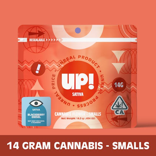 UP! - Blackberry Diesel (Sativa) Cannabis Smalls 14g - 1